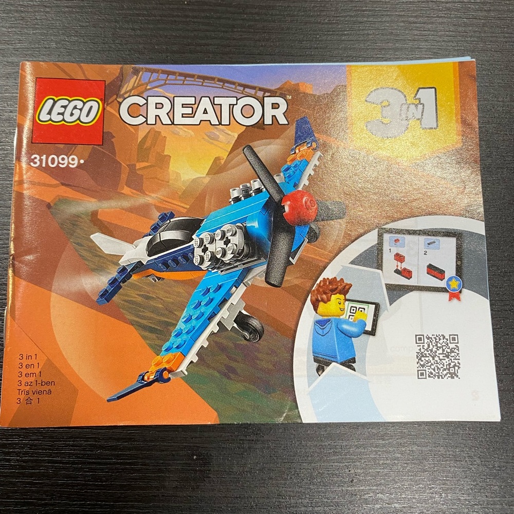 LEGO 3 in 1 plane and aircraft set